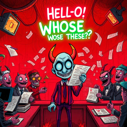 Hell-O, Whose These? - Text-based game