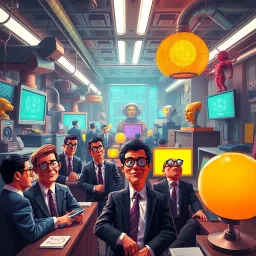 Corporate Breakdown: The AI Circus - Text-based game