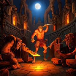 Dungeon of the Enlightened Minotaurs - Text-based game