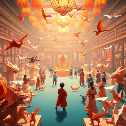 Origami Wars: The Paper Chronicles - Text-based game