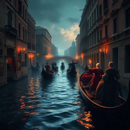 Duel on the Canals - Text-based game