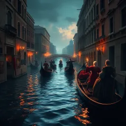 Duel on the Canals - Text-based game