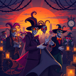 Whose Mask Is It Anyway? - Text-based game