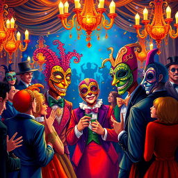 Whose Mask Is It Anyway? - Text-based game