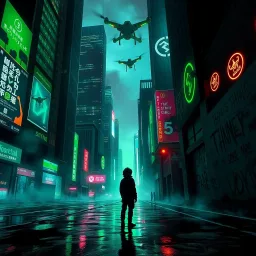 Neon Nightmares - Text-based game