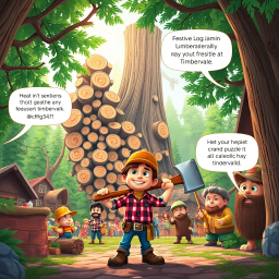 Log Jam: Who's Logs Are These Anyway? - Text-based game