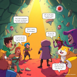 Metamayhem: Whose Adventure Is It Anyway? - Text-based game