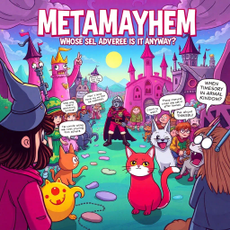 Metamayhem: Whose Adventure Is It Anyway? - Text-based game
