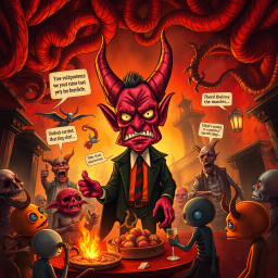 Whose Infernal Antics Are These? - Text-based game