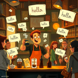 Whose Hellos Are These, Anyway? - Text-based game