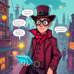 Chrono Chums: Who's There? - Text-based game