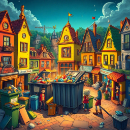 Whose Bin Is It Anyway? - Text-based game