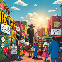 Whose Hellos Are These, Anyway? - Text-based game
