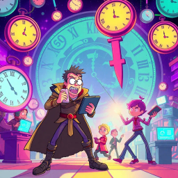 ChronoChaser: Who's Time Is It Anyway? - Text-based game