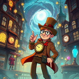 Chrono-Chase: Whose Time Is It Anyway? - Text-based game