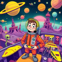Cosmic Hitchhiker - Text-based game
