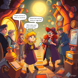 Chrono Chums: Who's There? - Text-based game