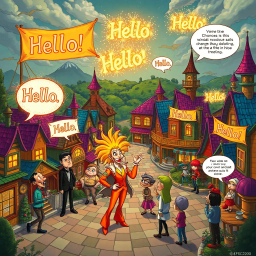 Whose Hello Is It Anyway? - Text-based game