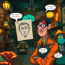 Whose Face Is This, Anyway? - Text-based game