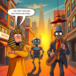 Chrono Chums: Who's There? - Text-based game
