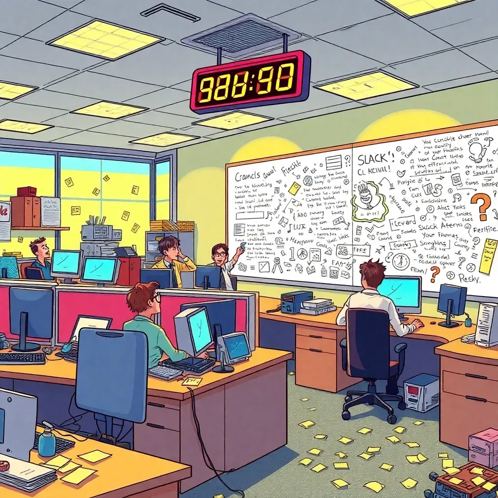 Slack Closure: A Virtual Office Comedy