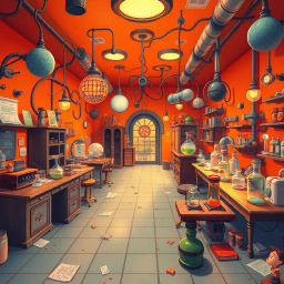 Labyrinth of Whose Lab is it Anyway? - Text-based game