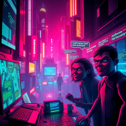 Cyber Horror Comedy text games