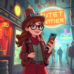 Chrono Chums: Who's There? - Text-based game