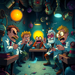 Cage-Fight: Who's Lab is it Anyway? - Text-based game