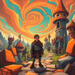 Quest Quagmire: Whose Adventure Is It Anyway? - Text-based game
