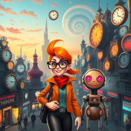 Chrono Chums: Who's There? - Text-based game