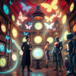 Chrono Chums: Who's There? - Text-based game