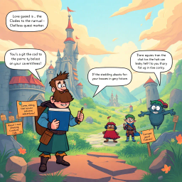 Chronicles of the Clueless: Whose Quest Is It Anyway? - Text-based game