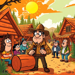 Log Wars: The Great Timber Tattle - Text-based game