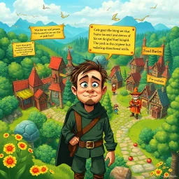 Chronicles of the Clueless: Whose Quest Is It Anyway? - Text-based game
