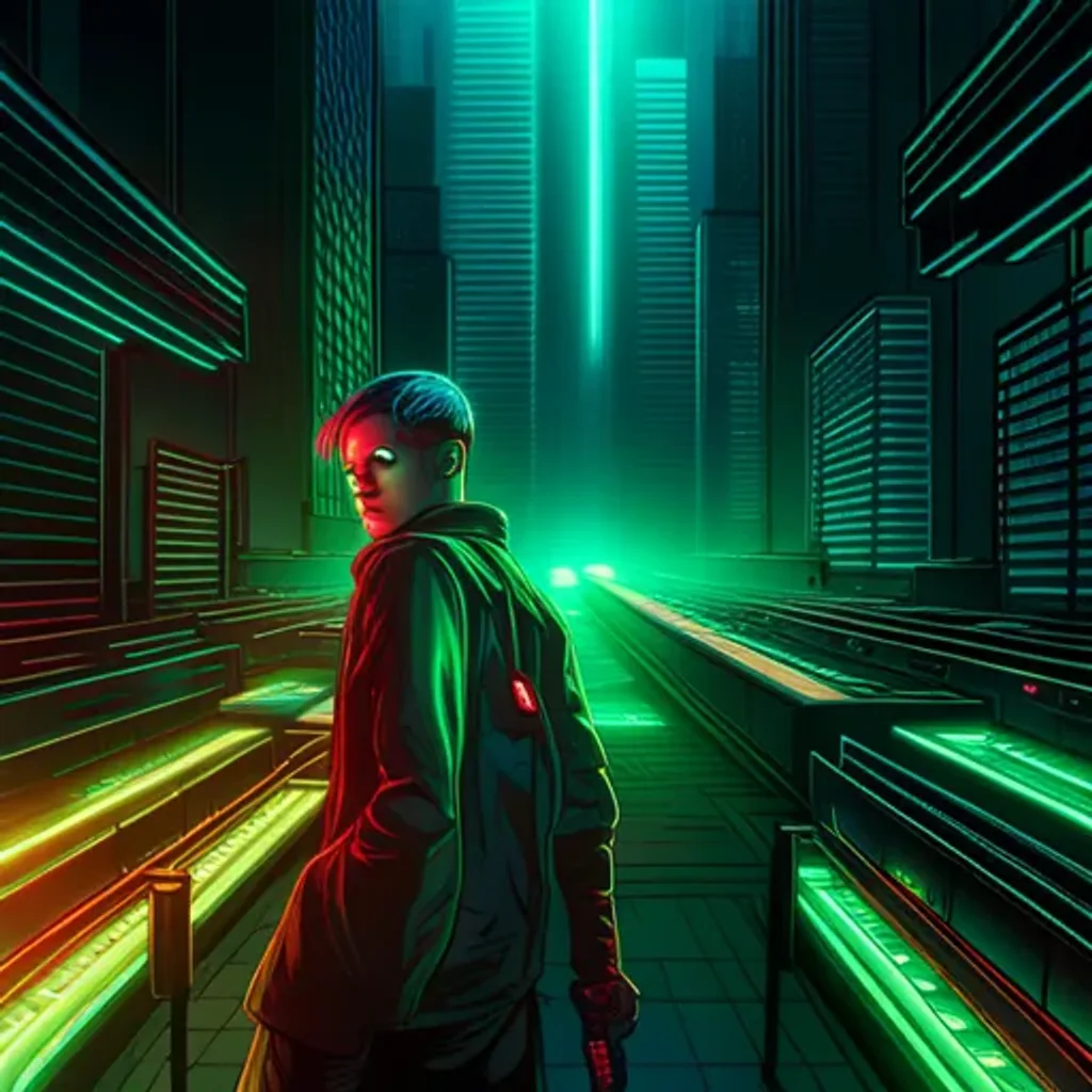 Digital Havoc: A Cyberpunk Adventure