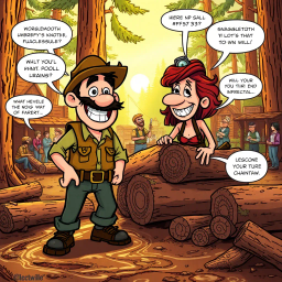 Logjam Chronicles: Whose Logs Are These, Anyway? - Text-based game