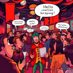 Whose Hellos Are These, Anyway? - Text-based game