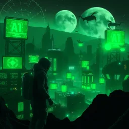 Lunacore: The AI Rebellion - Text-based game