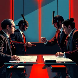 Corporate Clash: Rise of the Sales Samurais - Text-based game