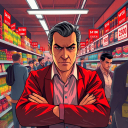 Price Wars: Supermarket Showdown - Text-based game