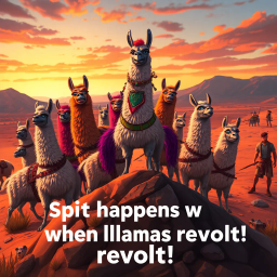 The Llama Rebellion - Text-based game