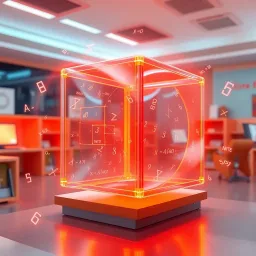 Math Spinning Cube - Text-based game