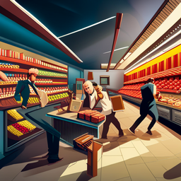 Price Warz: Grocery Store Showdown - Text-based game