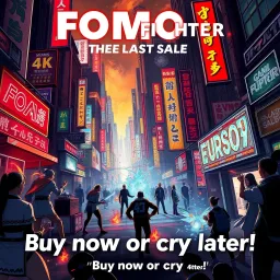 FOMO Fighter: The Last Sale - Text-based game