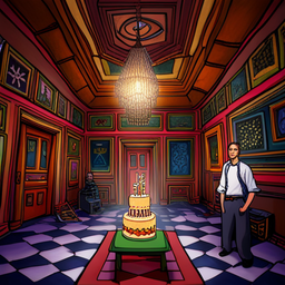 Mathemagical Mayhem: The Birthday Covering - Text-based game