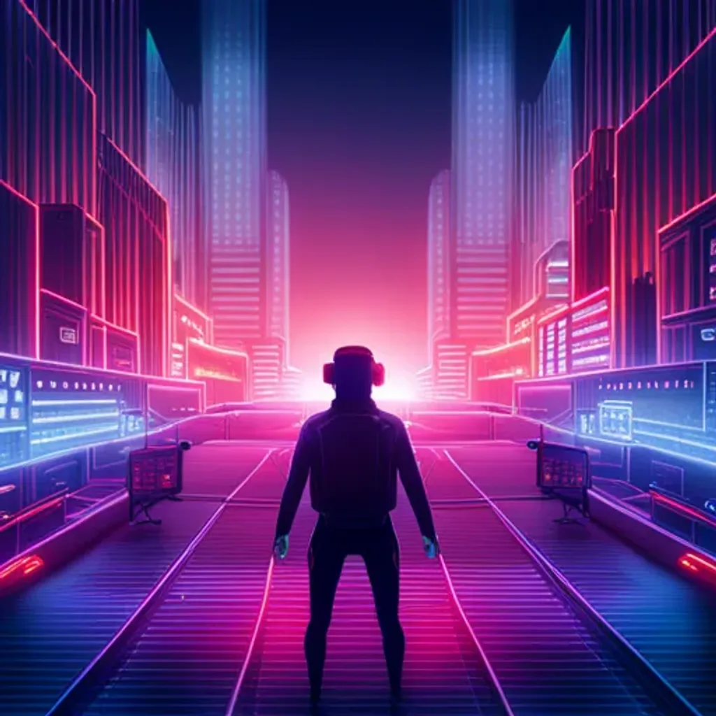 Cybernetic Chronicles: The Grid Runner