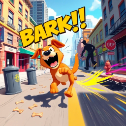 Bark Attack! - Text-based game