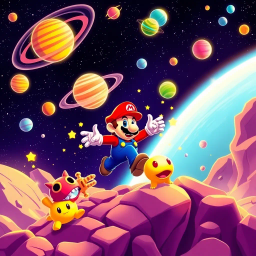 Super Mario's Galactic Quest - Text-based game