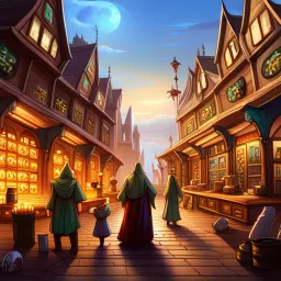 Magical Merchant Management text games
